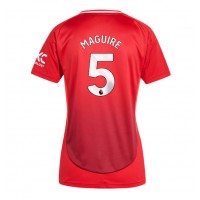 Echipament fotbal Manchester United Harry Maguire #5 Tricou Acasa 2024-25 pentru femei maneca scurta